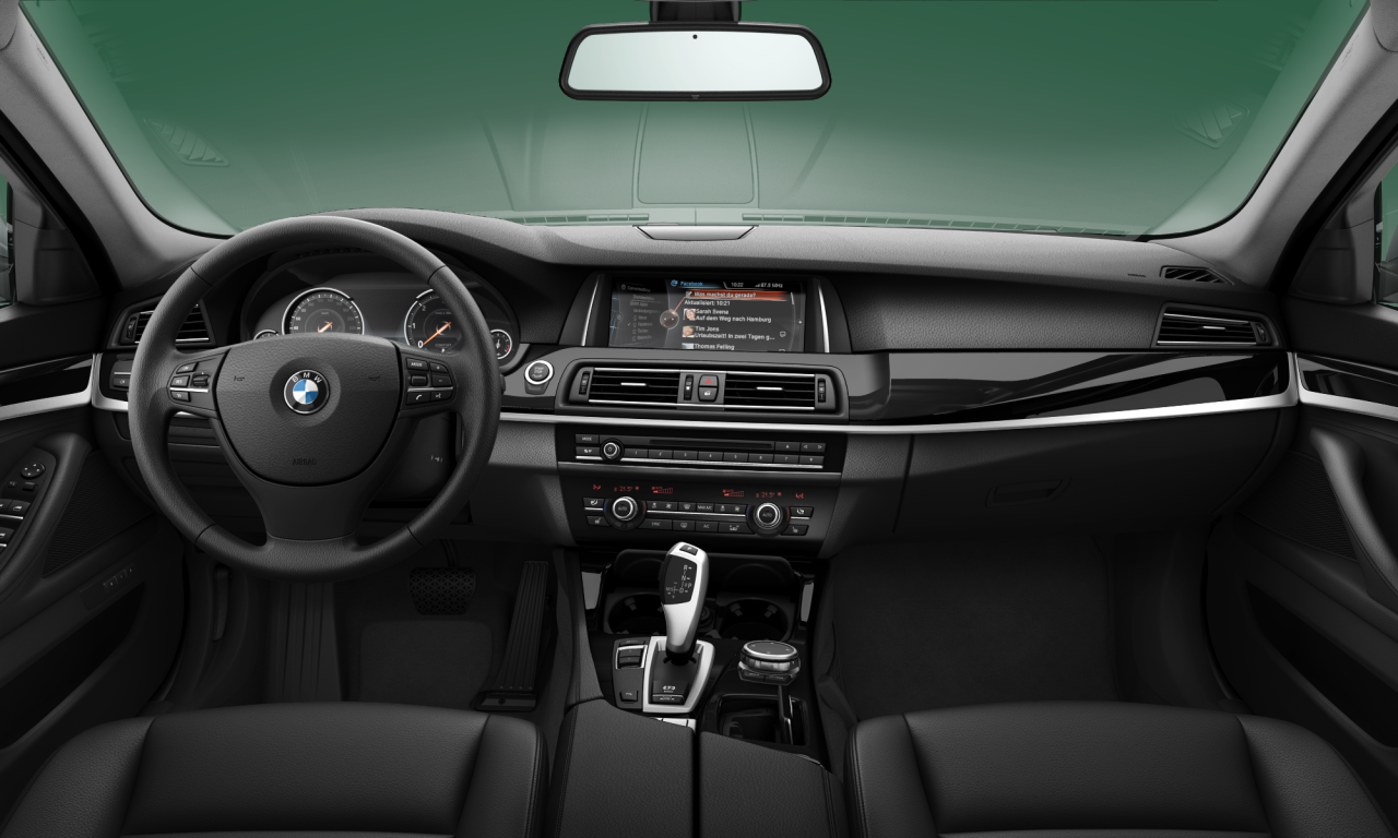 Interior of 2013 BMW 520d (F10 (MUE)), VIN WBA5C3107ED763465
