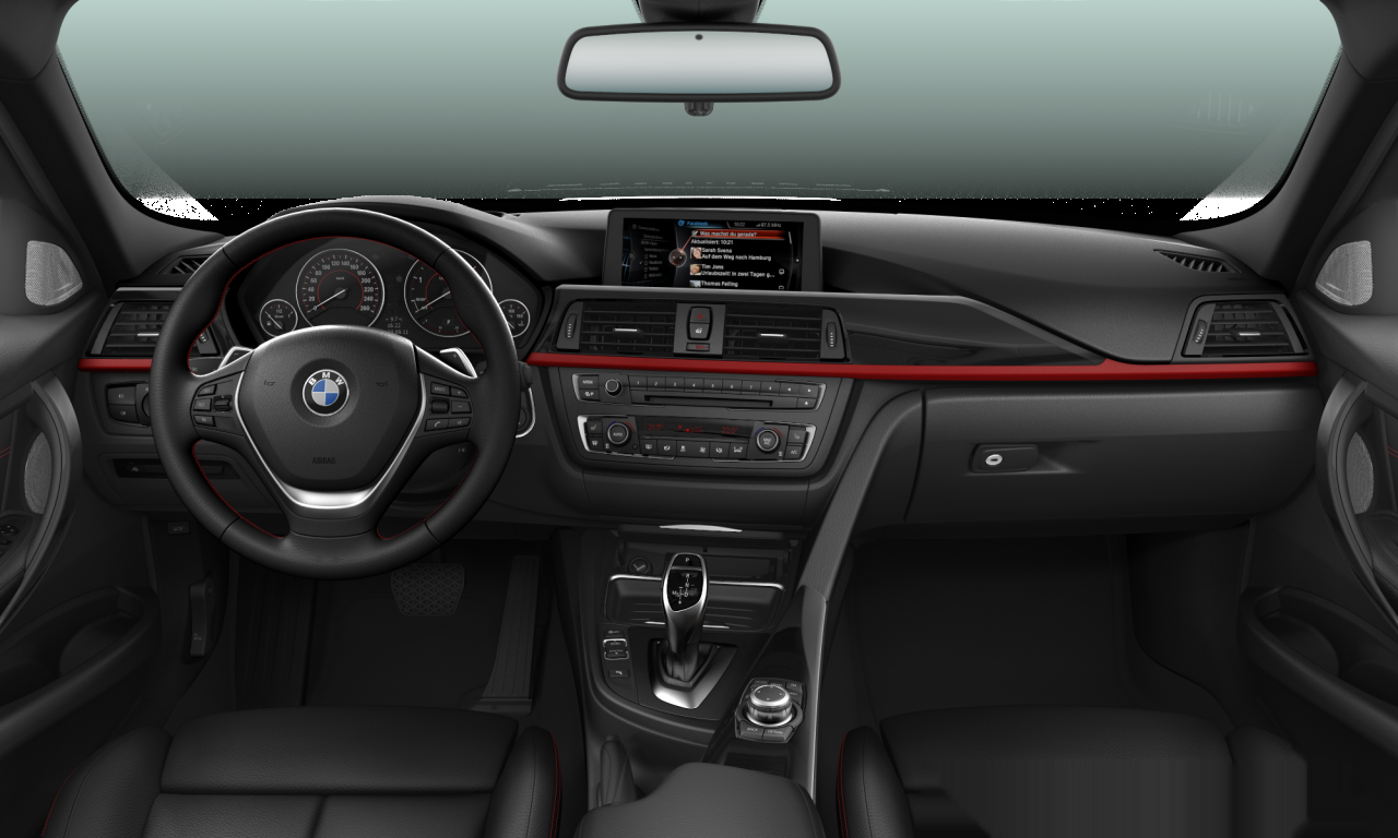Interior of 2012 BMW 320d (F30), VIN WBA3D31030F249954