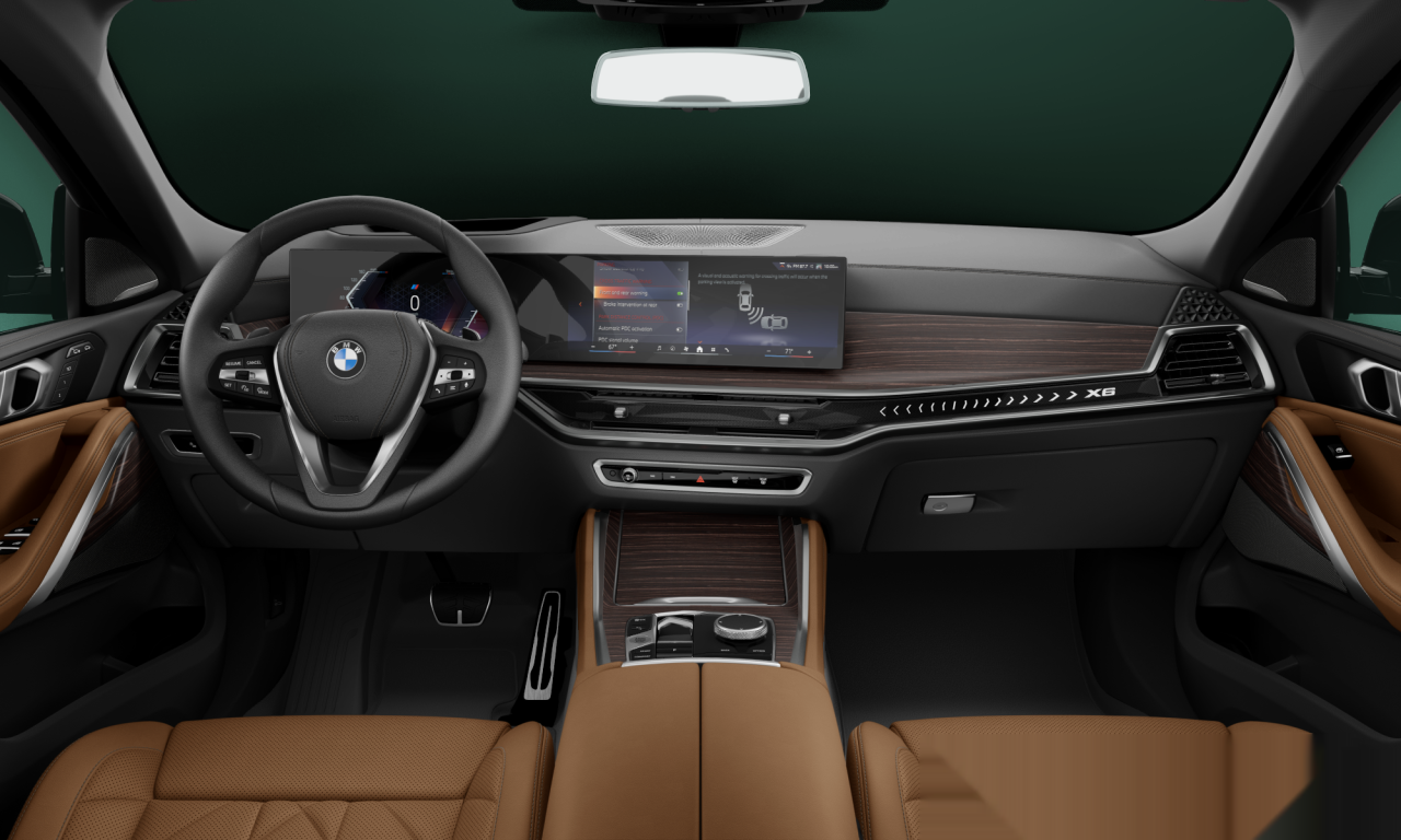 Interior of BMW X6 xDrive40i M Sport (G06 (MUE)), VIN 5UX33EX05S9Z93693