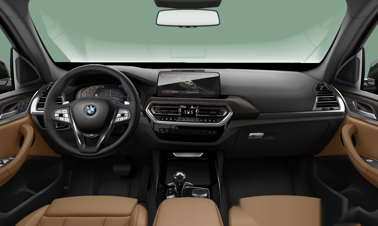 Interior of 2022 BMW X3 xDrive30i (G01 (MUE)), VIN 5UX53DP07P9P86443