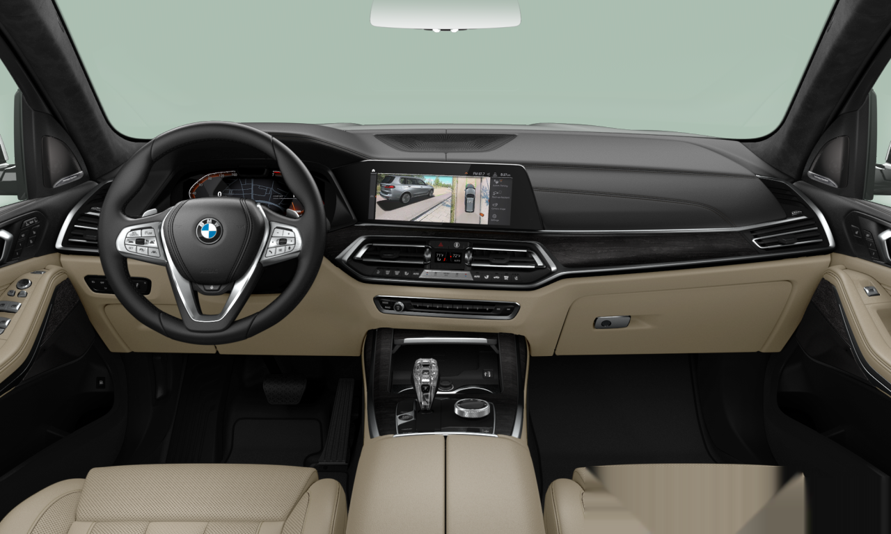 Interior of BMW X7 xDrive40i (G07), VIN 5UXCW2C09M9F23104