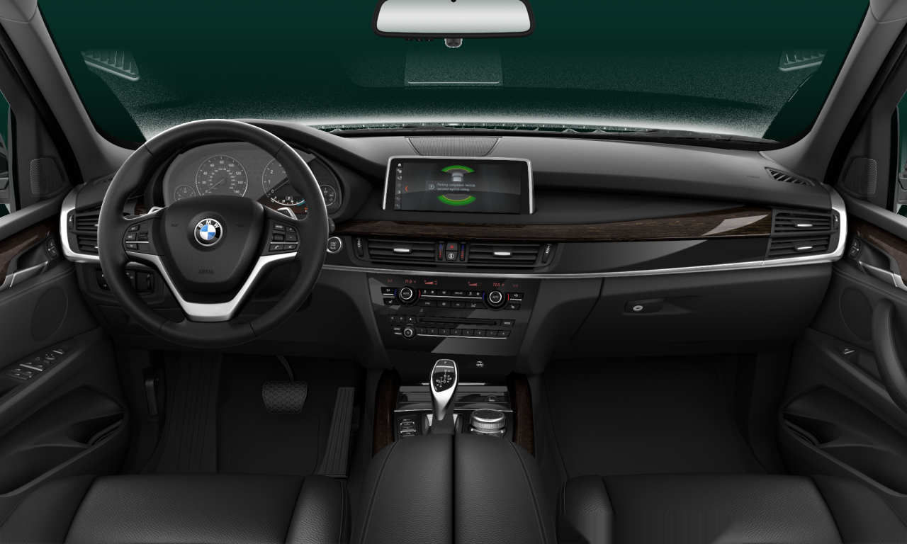 Interior of BMW X5 xDrive35i (F15), VIN 5UXKR0C59J0X89805