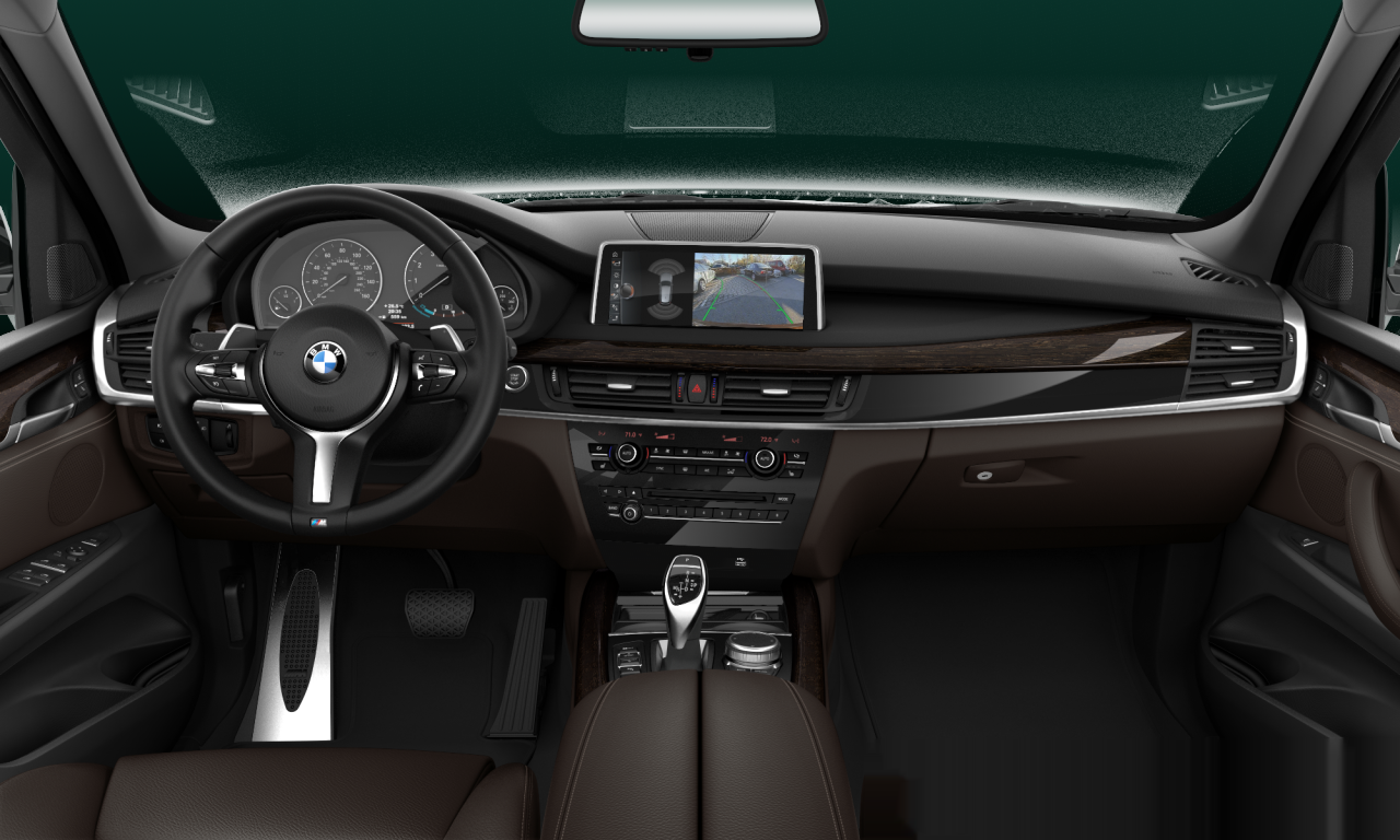 Interior of BMW X5 sDrive35i (F15), VIN 5UXKR2C36H0W43589