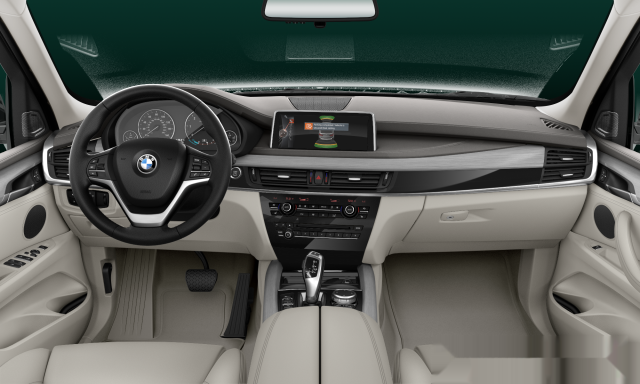 Interior of BMW X5 xDrive35d (F15), VIN 5UXKS4C51F0N09314