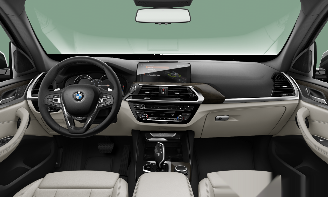 Interior of BMW X3 xDrive30i (G01), VIN 5UXTR9C52KLP89346