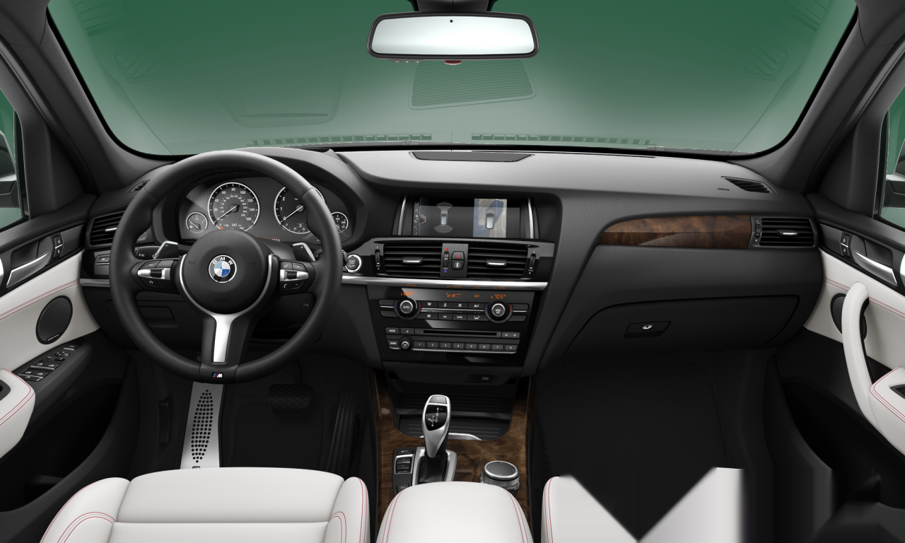Interior of BMW X3 xDrive35i (F25), VIN 5UXWX7C56H0U40398