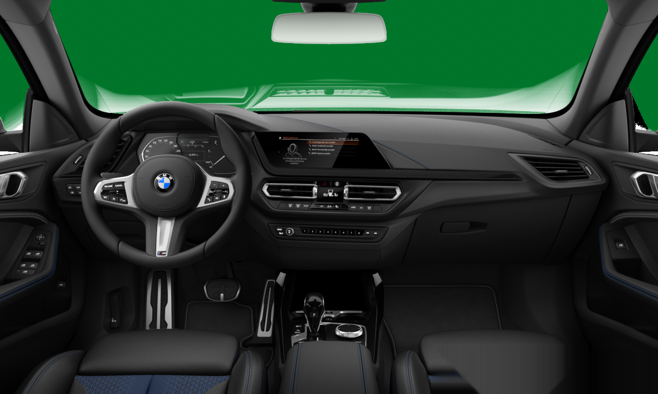 Interior of BMW 216d (F44), VIN WBA11AM0X07J06347