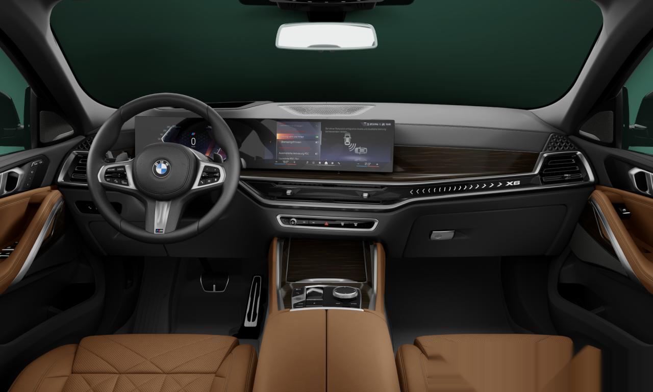 Interior of BMW X6 xDrive30d M Sport (G06 (MUE)), VIN WBA11EY0909393203