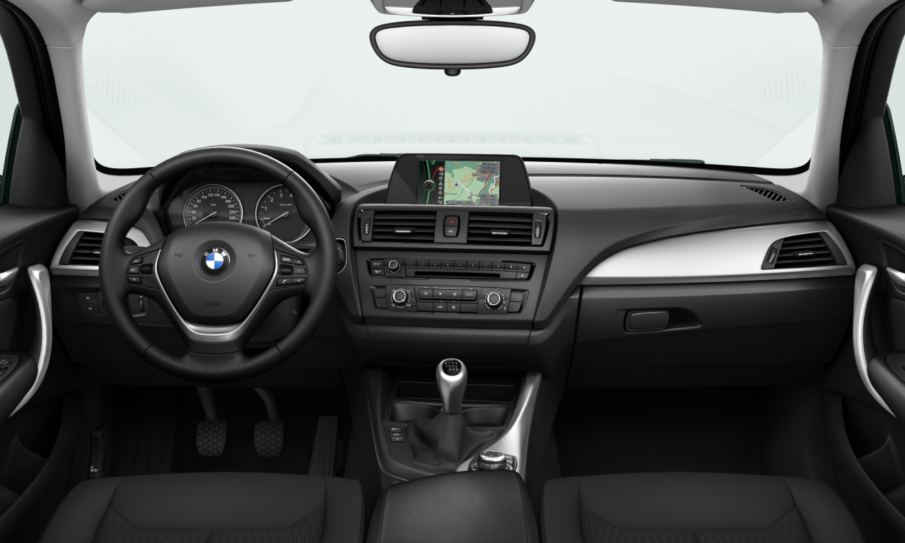Interior of BMW 116i (F20), VIN WBA1A11040E907050
