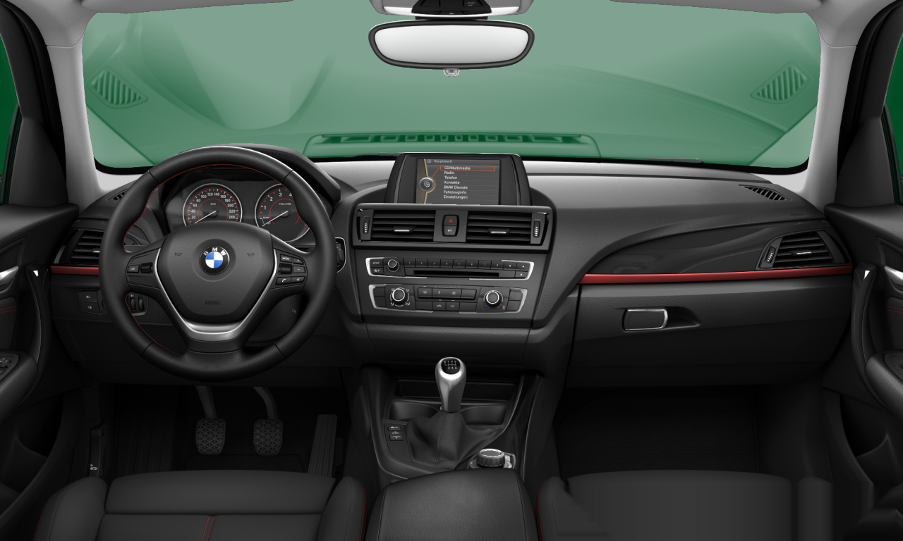 Interior of BMW 116i (F20), VIN WBA1A12000E696539