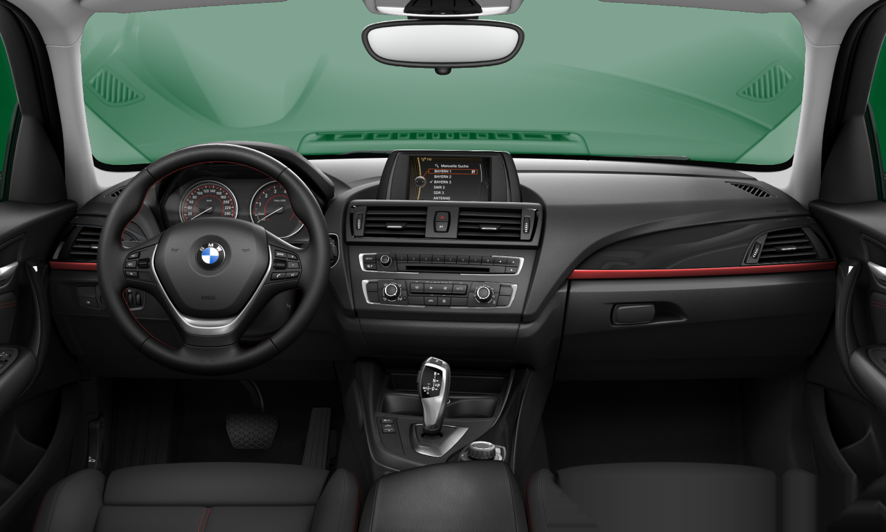 Interior of BMW 116i (F20), VIN WBA1A12030J200009