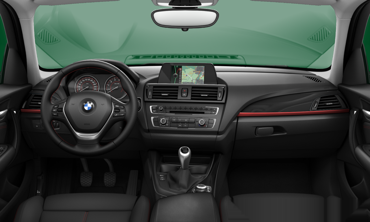 Interior of BMW 116i (F20), VIN WBA1A12090E692893