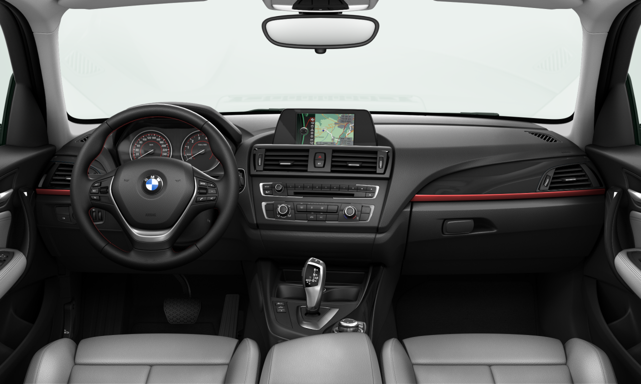 Interior of BMW 116i (F20), VIN WBA1A12090J208177