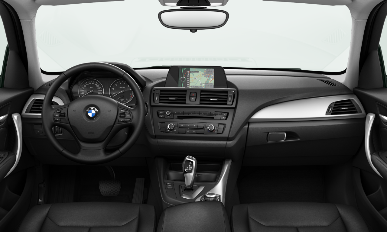 Interior of BMW 116i (F20), VIN WBA1A12090J213654