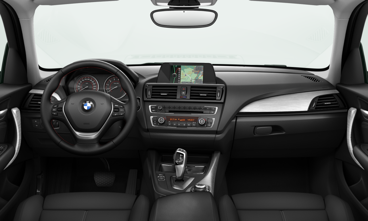 Interior of BMW 118i (F20), VIN WBA1A32000J064241