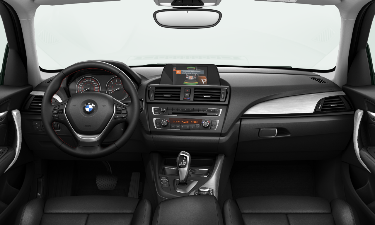 Interior of BMW 118i (F20), VIN WBA1A32030J073497