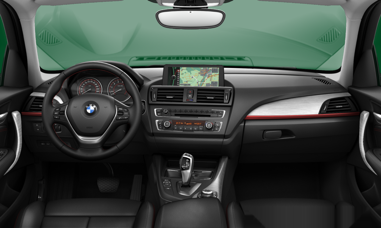 Interior of BMW 118i (F20), VIN WBA1A32070J064298