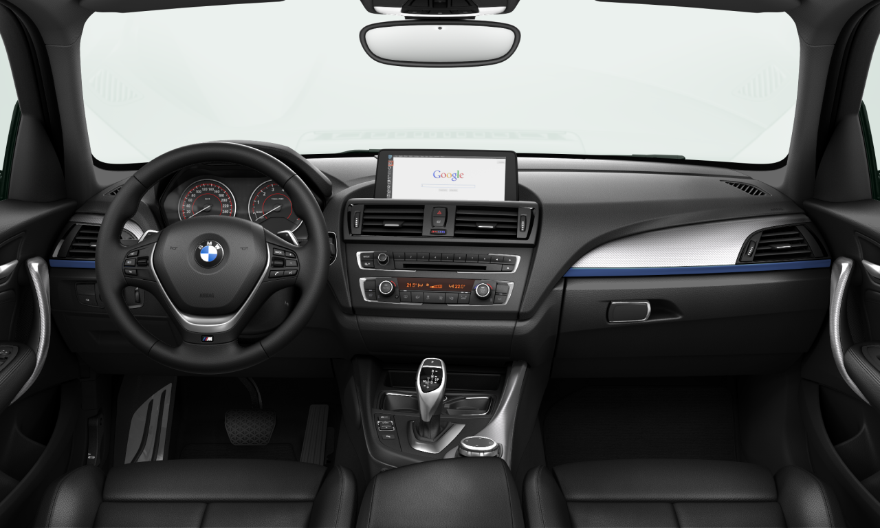 Interior of BMW M135i (F20), VIN WBA1B720X0J778768