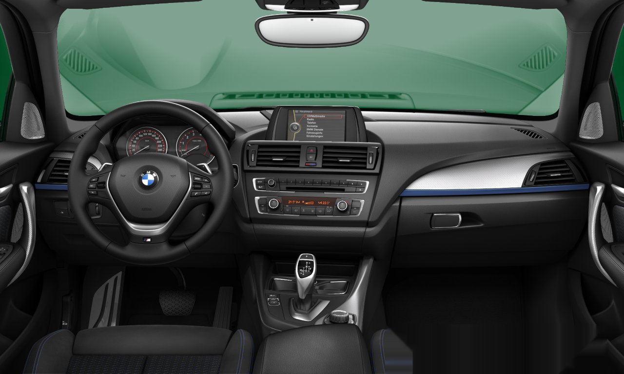 Interior of BMW M135i xDrive (F20), VIN WBA1B91010J889707