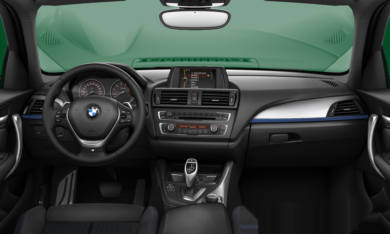 Interior of BMW M135i xDrive (F20), VIN WBA1B91060E758278