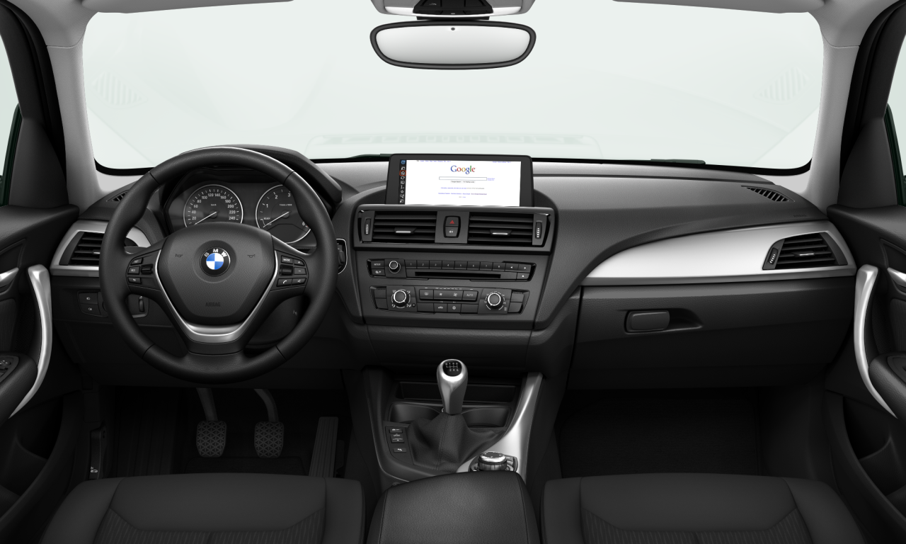 Interior of BMW 118d (F20), VIN WBA1C11010E870601