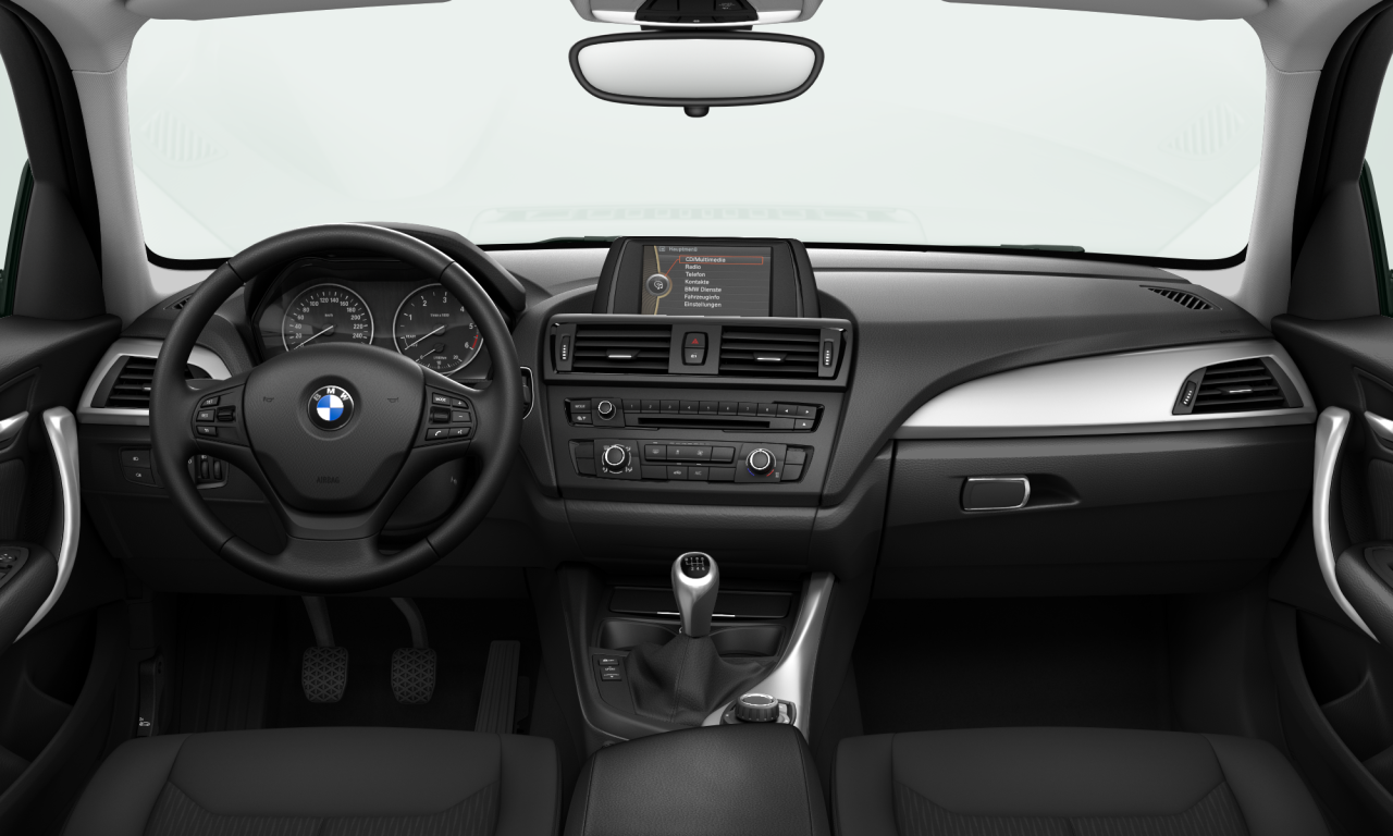 Interior of BMW 118d (F20), VIN WBA1C110X0VU94836