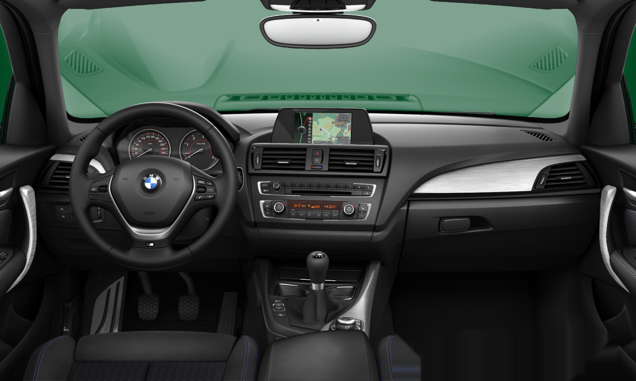 Interior of BMW 120d (F20), VIN WBA1C31020E955524