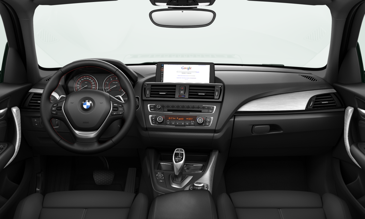 Interior of BMW 120d (F20), VIN WBA1C310X0E893628