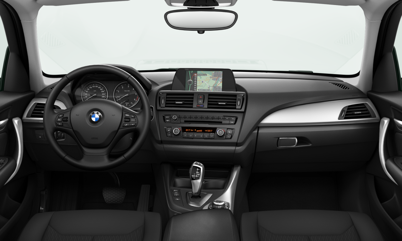 Interior of BMW 116d (F20), VIN WBA1C710X0J046509
