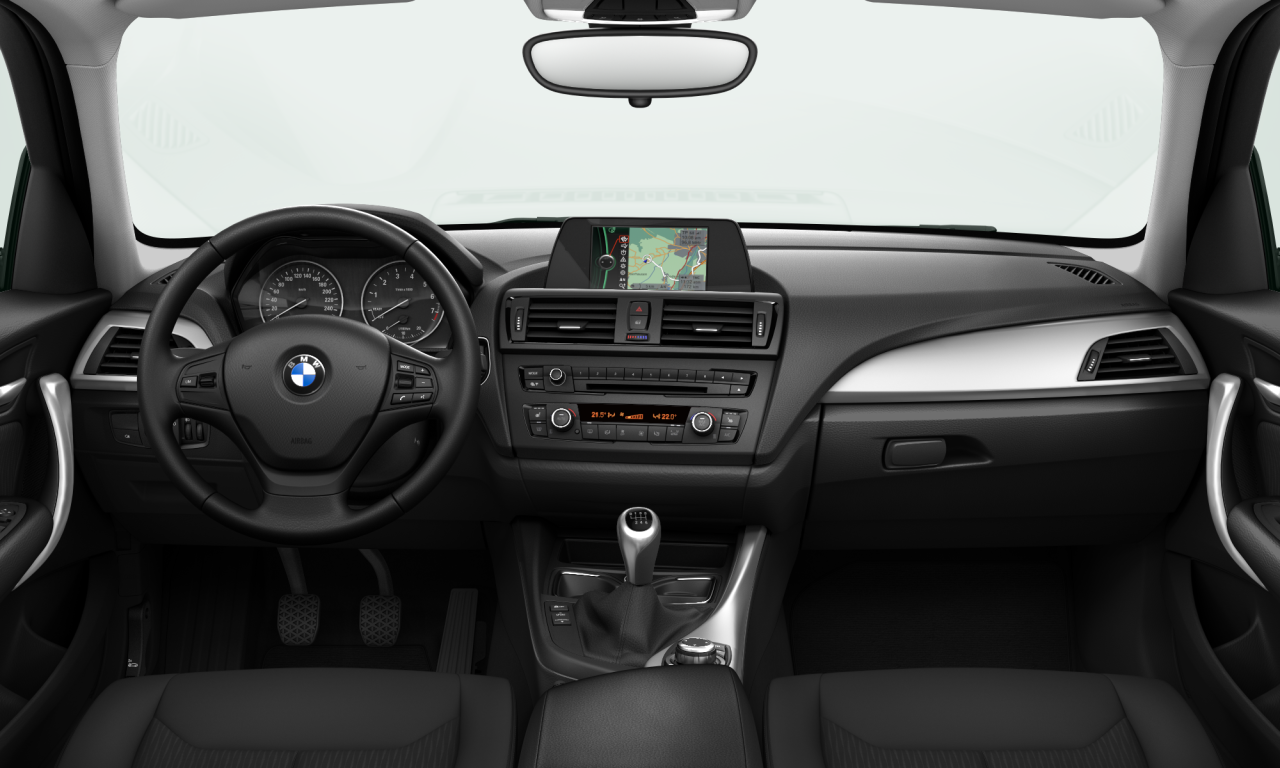Interior of 2012 BMW 114i (F20), VIN WBA1R11020J038030