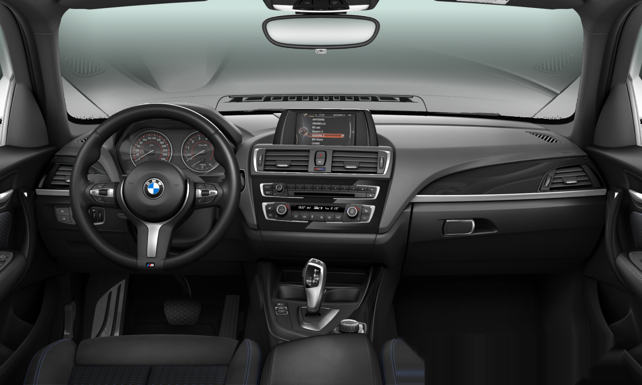 Interior of BMW 118i (F20 (MUE)), VIN WBA1R5106G5E84422