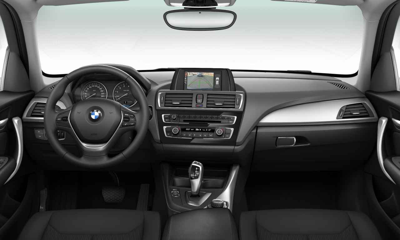 Interior of BMW 118i (F20 (MUE)), VIN WBA1R5106H5E85393