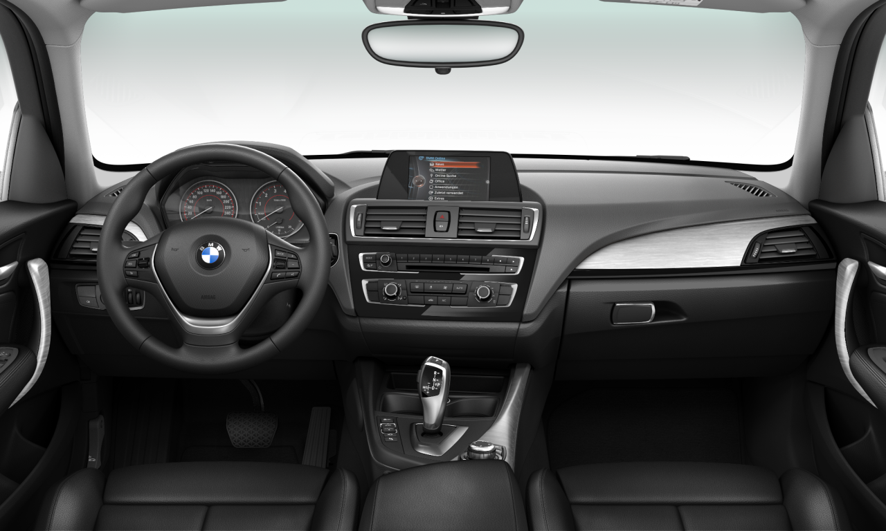 Interior of BMW 118i (F20 (MUE)), VIN WBA1R520405C68282