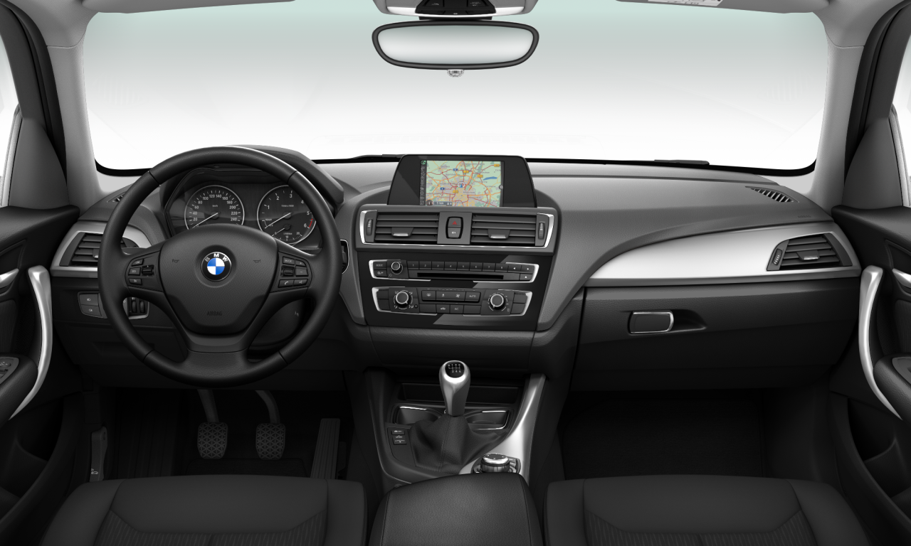 Interior of BMW 116d effdyn edition (F20 (MUE)), VIN WBA1V920X05D11686