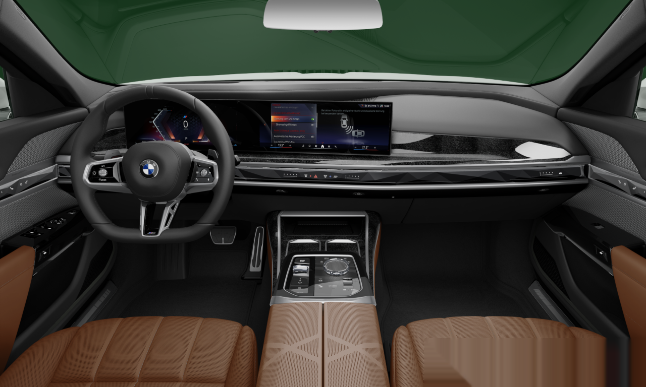 Interior of BMW 740d xDrive (G70), VIN WBA21EJ09TCX87435