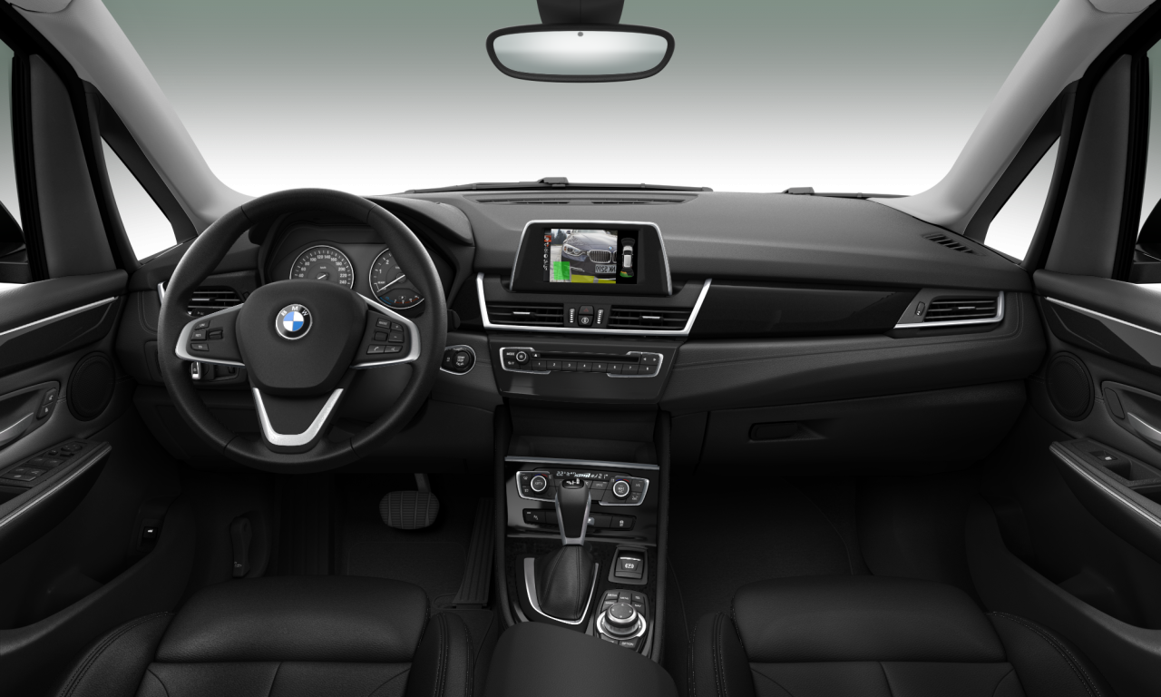 Interior of BMW 220i (F45), VIN WBA2A52080V494446