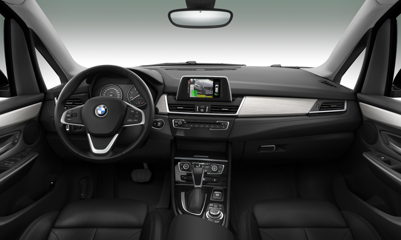 Interior of BMW 218d (F45), VIN WBA2C12090V373217