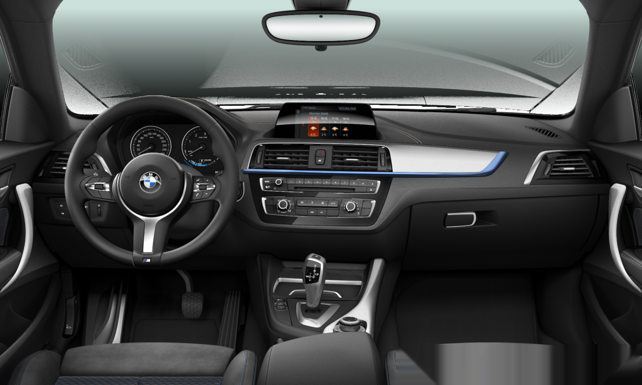 Interior of 2019 BMW 218d (F22 (MUE)), VIN WBA2J920307E82316
