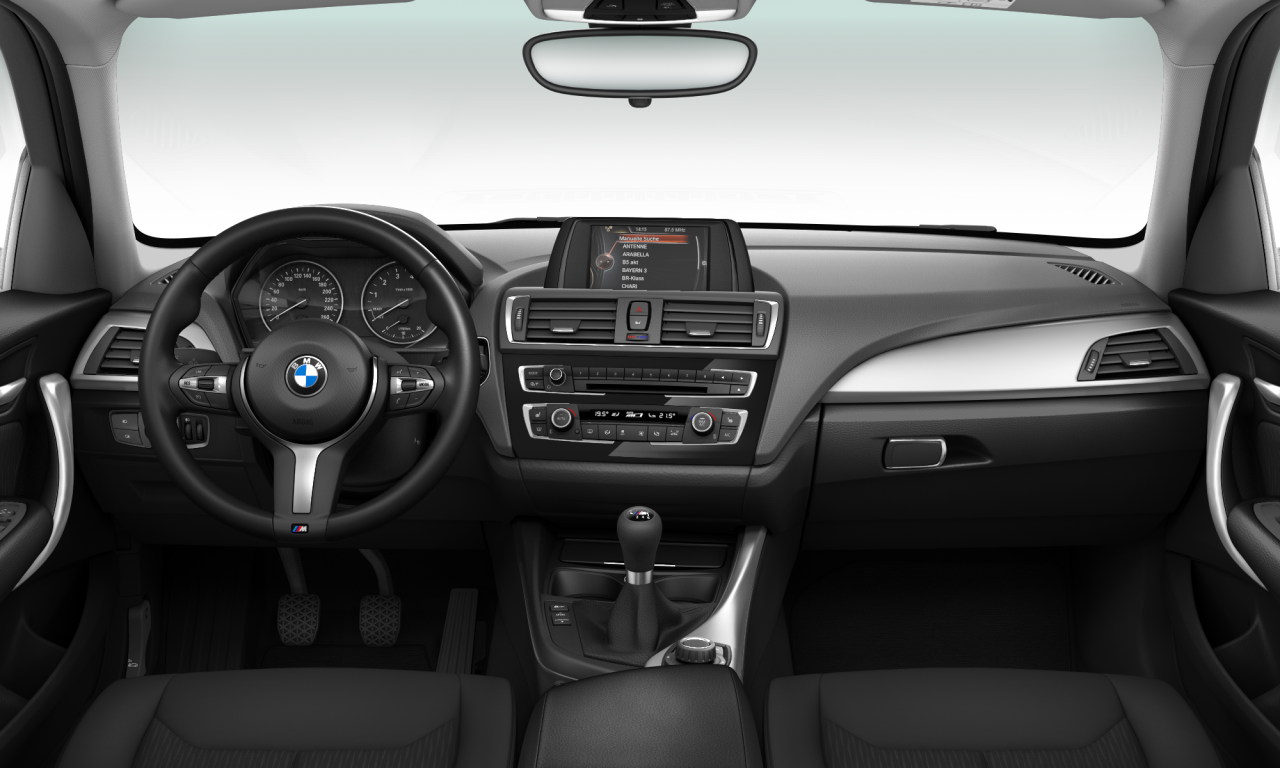 Interior of BMW 116i (F20 (MUE)), VIN WBA2R11000V566288