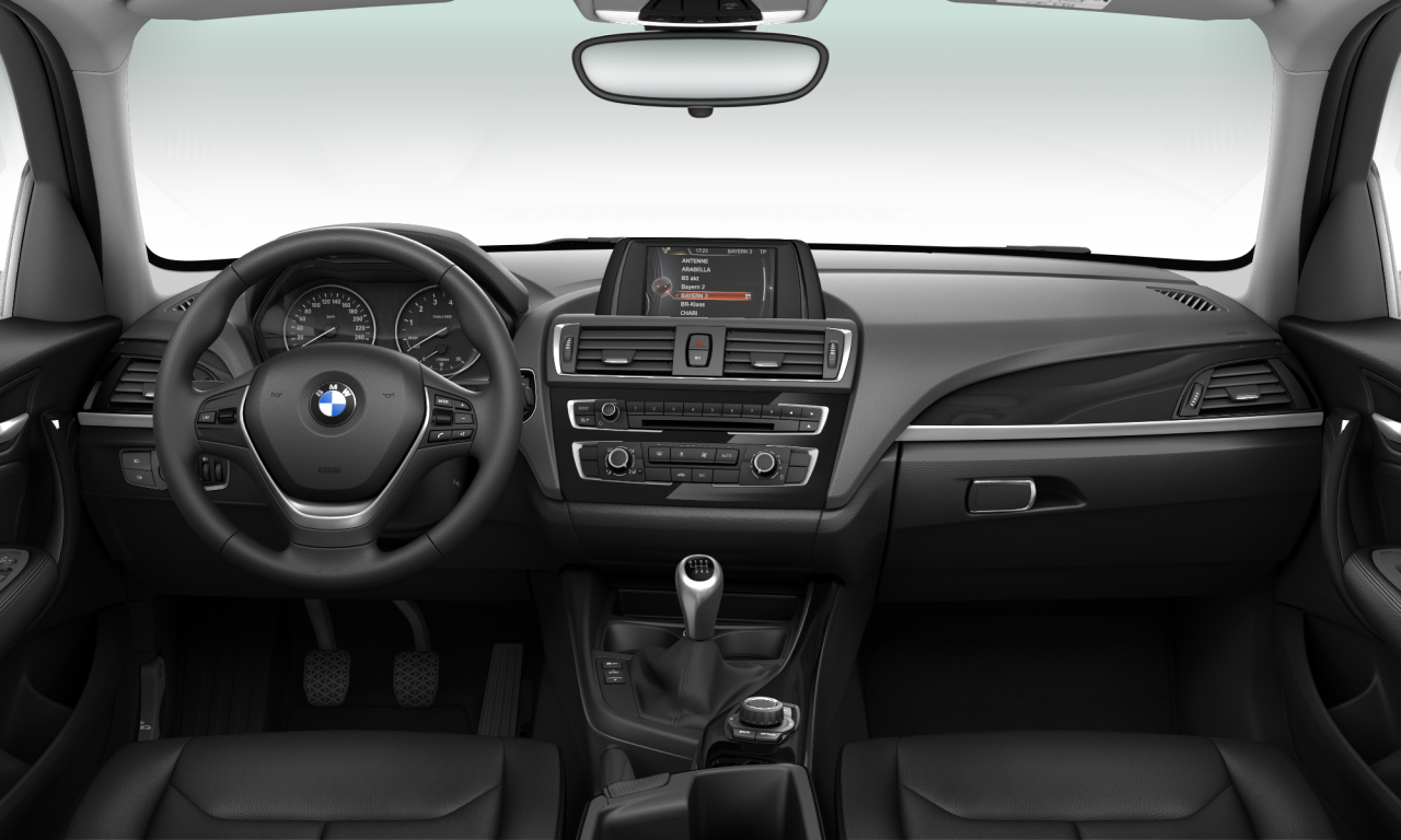 Interior of BMW 116i (F20 (MUE)), VIN WBA2R11050V562236