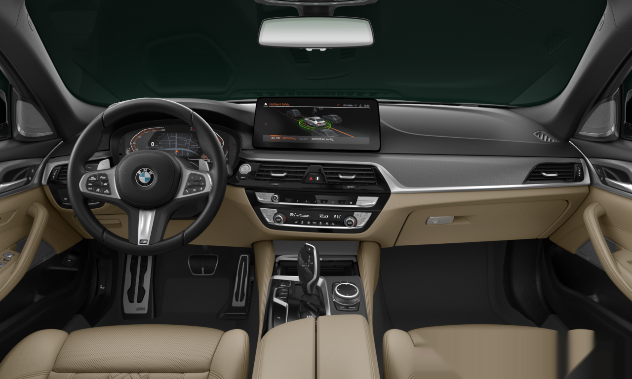 Interior of BMW 520i (G30 (MUE)), VIN WBA31BH01PCL58773