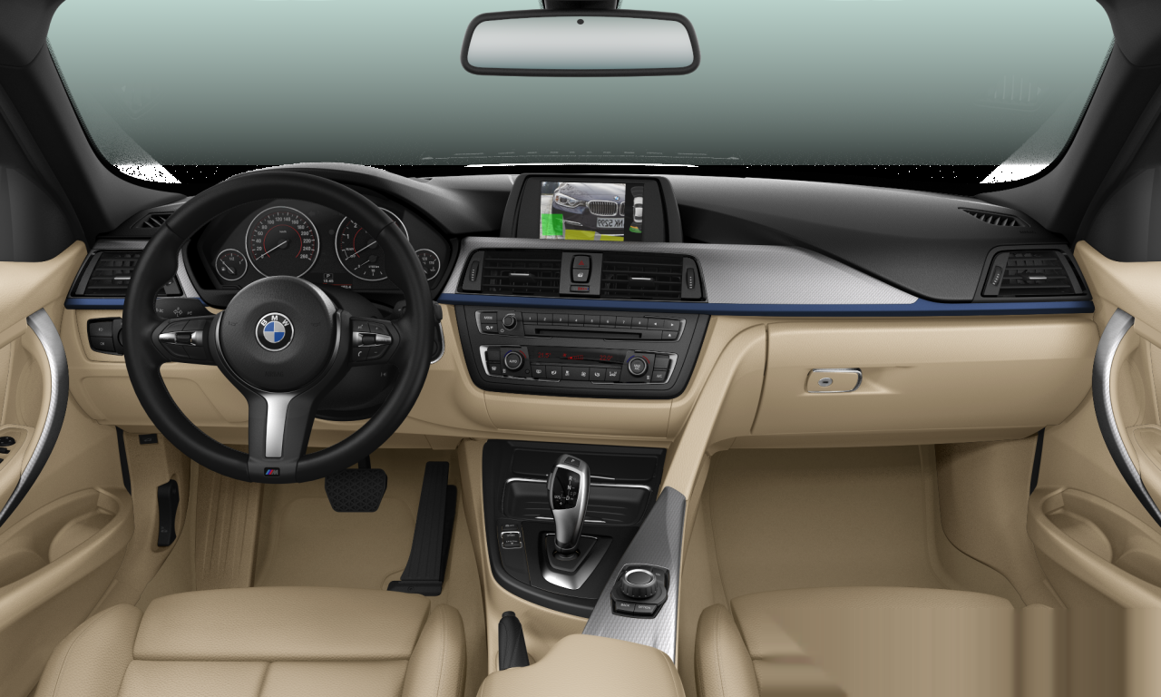 Interior of BMW 316i (F30), VIN WBA3A110XFP797109