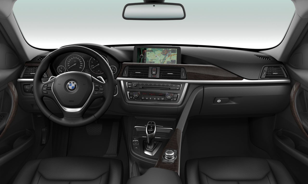 Interior of BMW 328i (F30), VIN WBA3A52060F254178