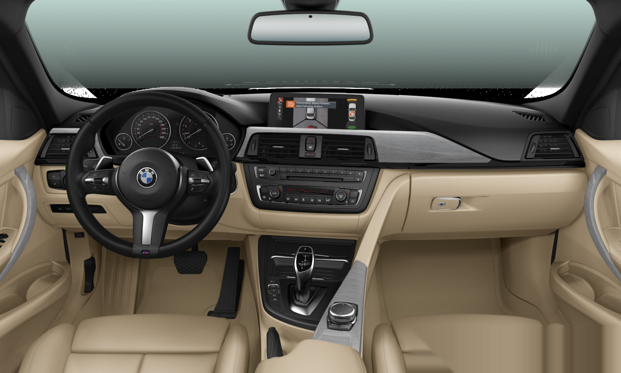 Interior of BMW 328i (F30), VIN WBA3A56030NS62464