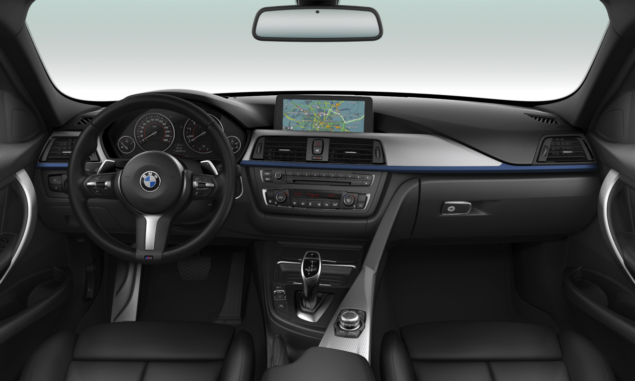Interior of BMW 328i (F30), VIN WBA3A56040NR04481