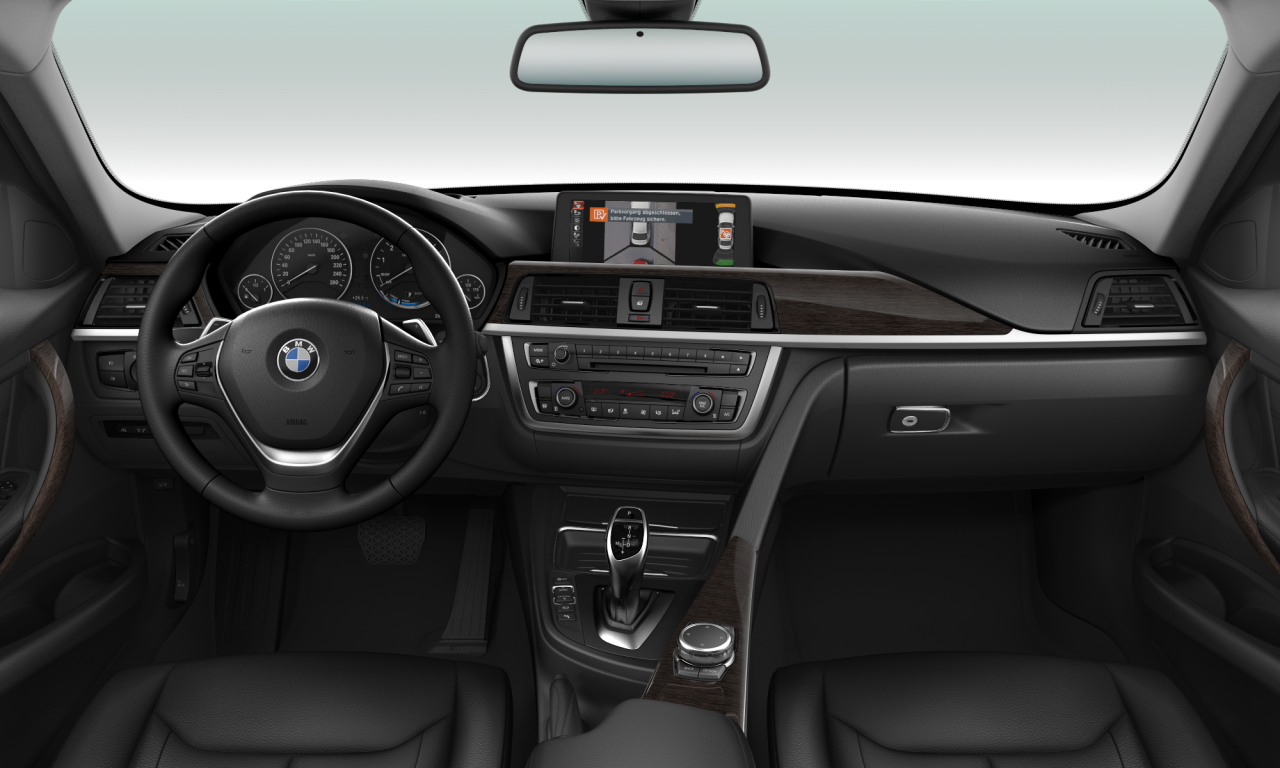Interior of BMW 328i (F30), VIN WBA3A56050NS63440