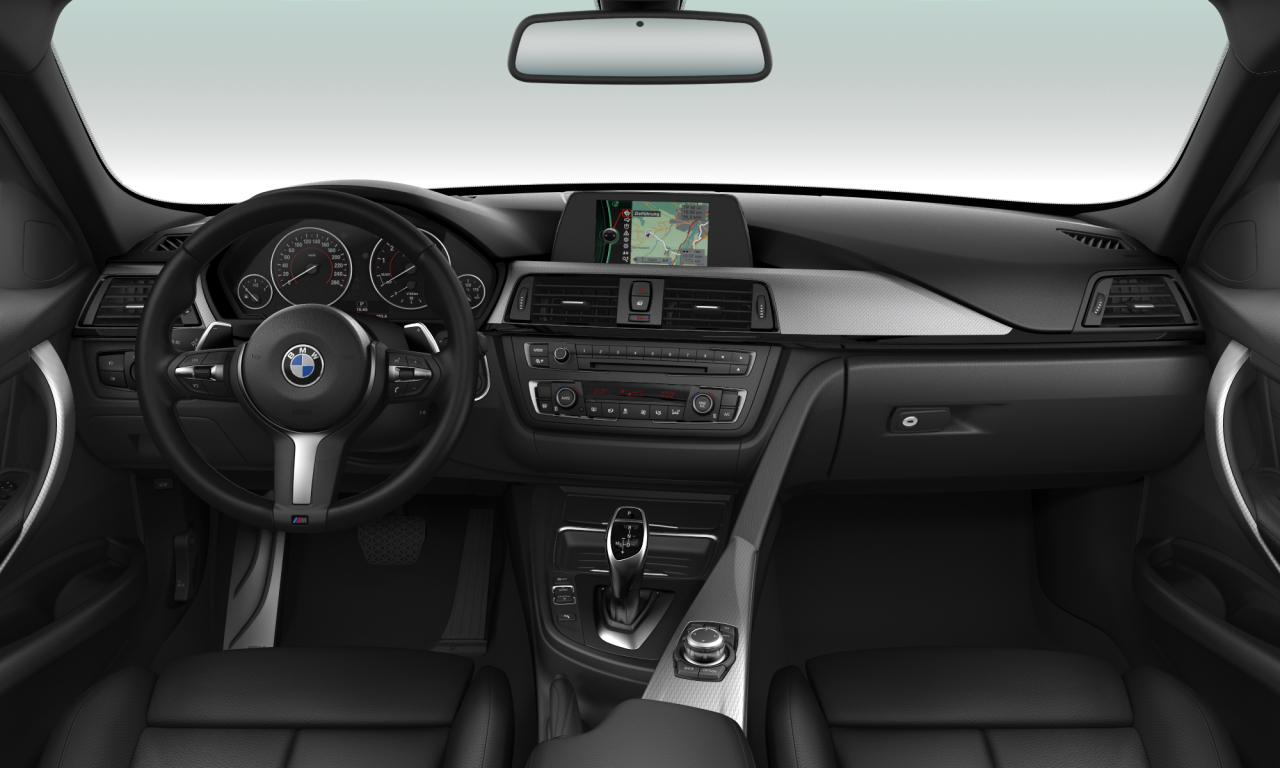Interior of 2020 BMW 328i (F30), VIN WBA3A56080NR02698