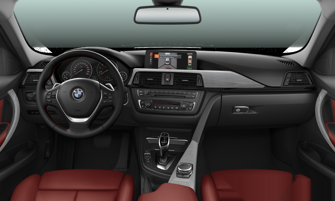 Interior of BMW 328i (F30), VIN WBA3A56080NS62041