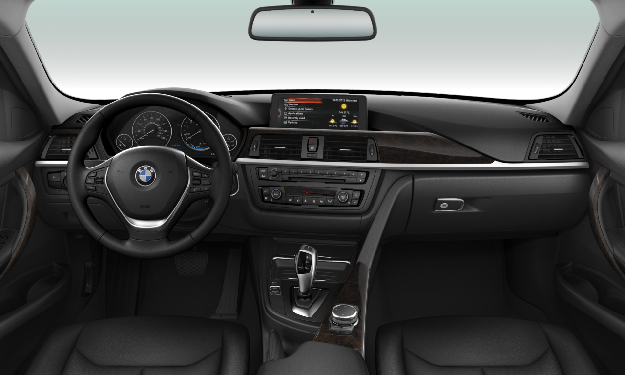 Interior of BMW 328i (F30), VIN WBA3A5G50FNP34655