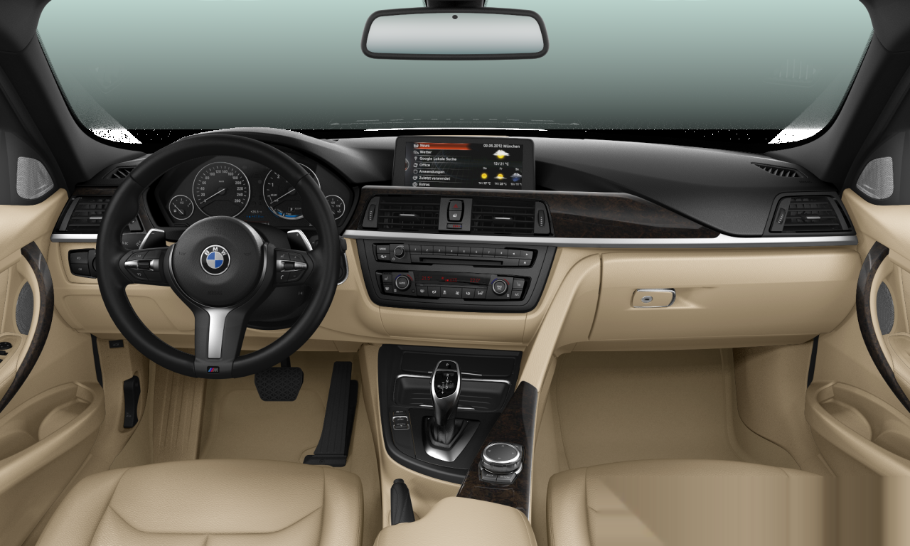 Interior of BMW 320i (F30), VIN WBA3B11010K098551